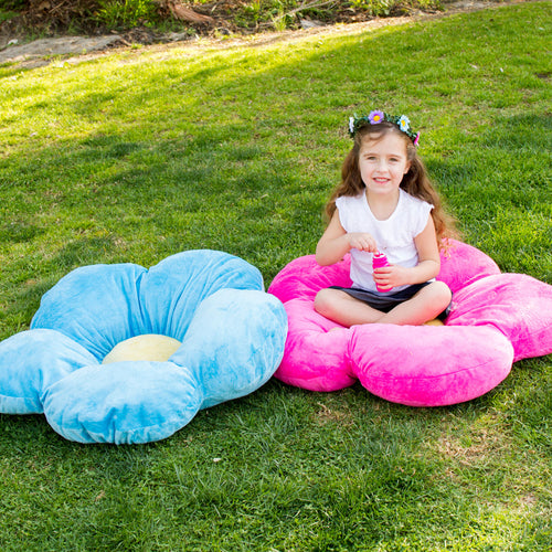 Hot Pink Daisy Pillow