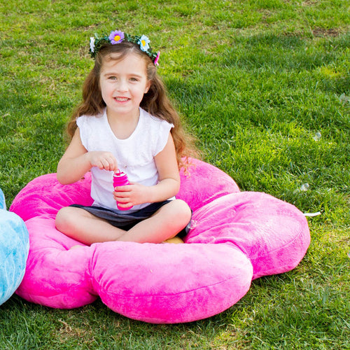 Hot Pink Daisy Pillow
