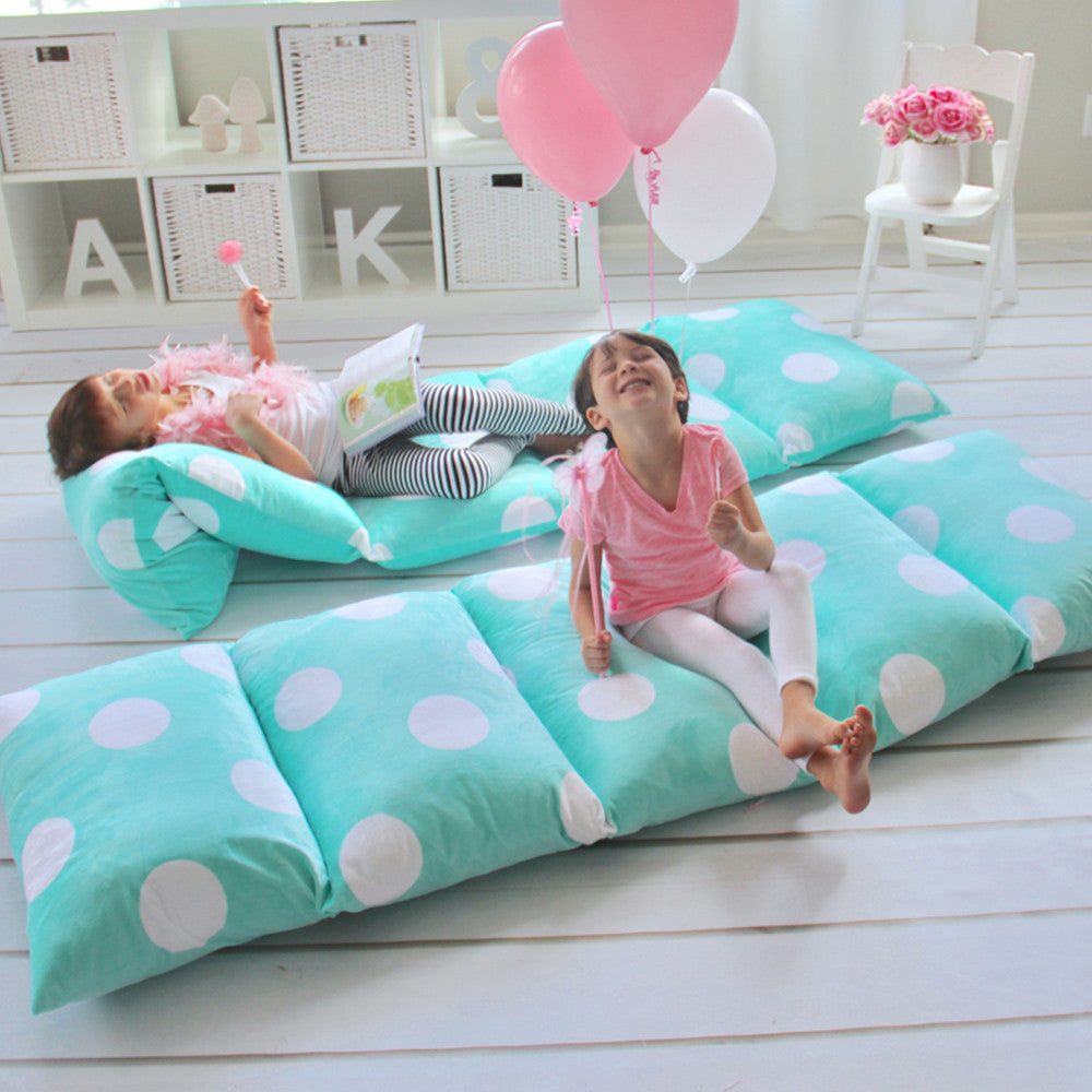 Aqua Green Girls' Pillow Bed Cover